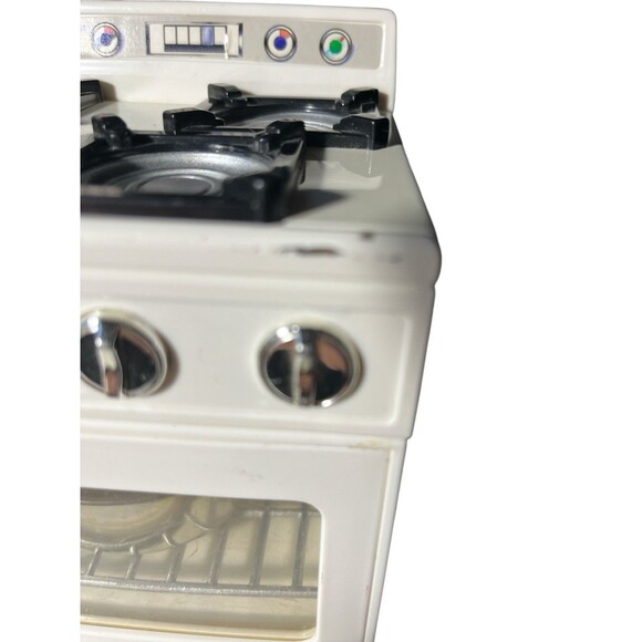 Tyco Vintage Kitchen Littles Deluxe Kitchen Center Refrigerator Stove WORKS READ - Picture 12 of 15